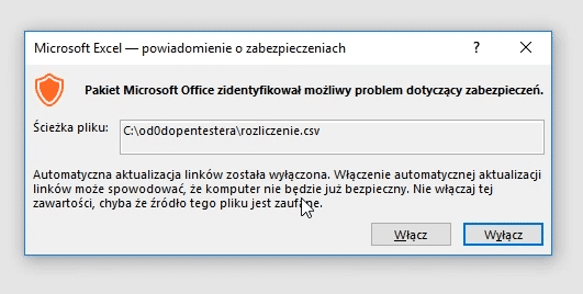 Ostrzeżenie